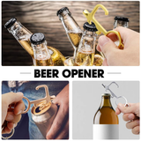 Touchless Door Opener | Clean Key Button Pusher | Touch-Free Multi-Tool | Bottle Opener | Touchless Hook - Odd Owl