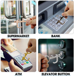 Touchless Door Opener | Clean Key Button Pusher | Touch-Free Multi-Tool | Bottle Opener | Touchless Hook - Odd Owl