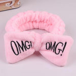 New Letter "OMG" Coral Fleece Soft Bow Headbands for women Girls Cute Hair Holder Hairbands Hair Bands Headwear Hair Accessories - Odd Owl