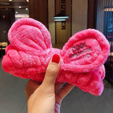 Wash Face Hair Holder Hairbands Soft Warm Coral Fleece Bow Animal Ears Headband For Women Girls Turban Fashion Hair Accessories - Odd Owl