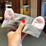 Wash Face Hair Holder Hairbands Soft Warm Coral Fleece Bow Animal Ears Headband For Women Girls Turban Fashion Hair Accessories - Odd Owl