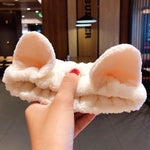 Wash Face Hair Holder Hairbands Soft Warm Coral Fleece Bow Animal Ears Headband For Women Girls Turban Fashion Hair Accessories - Odd Owl