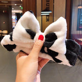 Wash Face Hair Holder Hairbands Soft Warm Coral Fleece Bow Animal Ears Headband For Women Girls Turban Fashion Hair Accessories - Odd Owl