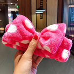 Wash Face Hair Holder Hairbands Soft Warm Coral Fleece Bow Animal Ears Headband For Women Girls Turban Fashion Hair Accessories - Odd Owl