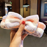 Wash Face Hair Holder Hairbands Soft Warm Coral Fleece Bow Animal Ears Headband For Women Girls Turban Fashion Hair Accessories - Odd Owl