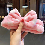 Wash Face Hair Holder Hairbands Soft Warm Coral Fleece Bow Animal Ears Headband For Women Girls Turban Fashion Hair Accessories - Odd Owl