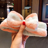 Wash Face Hair Holder Hairbands Soft Warm Coral Fleece Bow Animal Ears Headband For Women Girls Turban Fashion Hair Accessories - Odd Owl