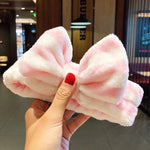 Wash Face Hair Holder Hairbands Soft Warm Coral Fleece Bow Animal Ears Headband For Women Girls Turban Fashion Hair Accessories - Odd Owl