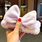 Wash Face Hair Holder Hairbands Soft Warm Coral Fleece Bow Animal Ears Headband For Women Girls Turban Fashion Hair Accessories - Odd Owl