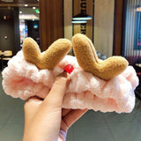 Wash Face Hair Holder Hairbands Soft Warm Coral Fleece Bow Animal Ears Headband For Women Girls Turban Fashion Hair Accessories - Odd Owl