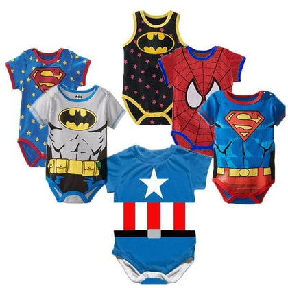 Superman Summer Baby Rompers Newborn Baby Boy Girl Romper Short sleeve Jumpsuit Clothes Baby Clothes Cotton Outfits 0-18M - Odd Owl