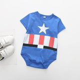 Superman Summer Baby Rompers Newborn Baby Boy Girl Romper Short sleeve Jumpsuit Clothes Baby Clothes Cotton Outfits 0-18M - Odd Owl