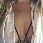 Vintage Multilayer Crystal Pendant Necklace Women Gold Color Beads Moon Star Horn Crescent Choker Necklaces Jewelry New - Odd Owl