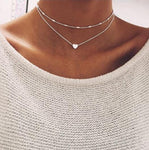 Vintage Multilayer Crystal Pendant Necklace Women Gold Color Beads Moon Star Horn Crescent Choker Necklaces Jewelry New - Odd Owl