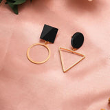 X&P New Fashion Round Dangle Drop Korean Earrings For Women Geometric Round Heart Gold Earring Wedding 2020 kolczyki Jewelry - Odd Owl