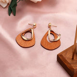 X&P New Fashion Round Dangle Drop Korean Earrings For Women Geometric Round Heart Gold Earring Wedding 2020 kolczyki Jewelry - Odd Owl