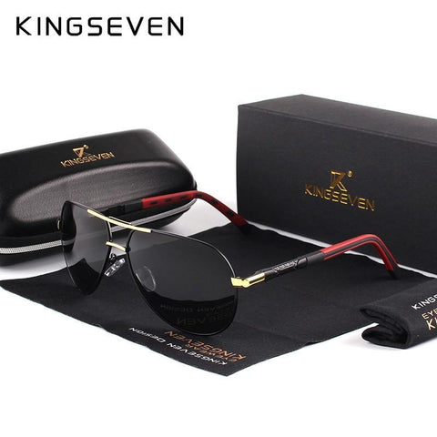 KINGSEVEN Men Vintage Aluminum Polarized Sunglasses Classic Brand Sun glasses Coating Lens Driving Eyewear For Men/Women - Odd Owl